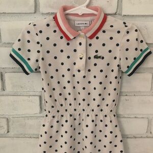Like New Lacoste polo pique toddler dress size 2yrs
